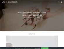 Tablet Screenshot of lifeinarucksack.com